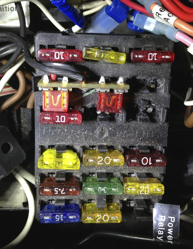 Old Melted Fuse Box