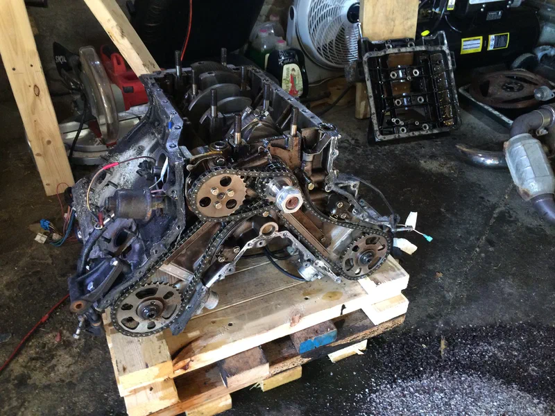 Disassembled Engine