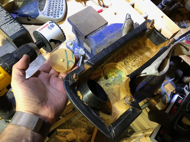 Drilling the Knee Pad