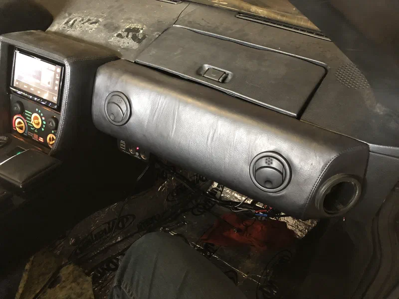 Passenger Knee Pad Installed